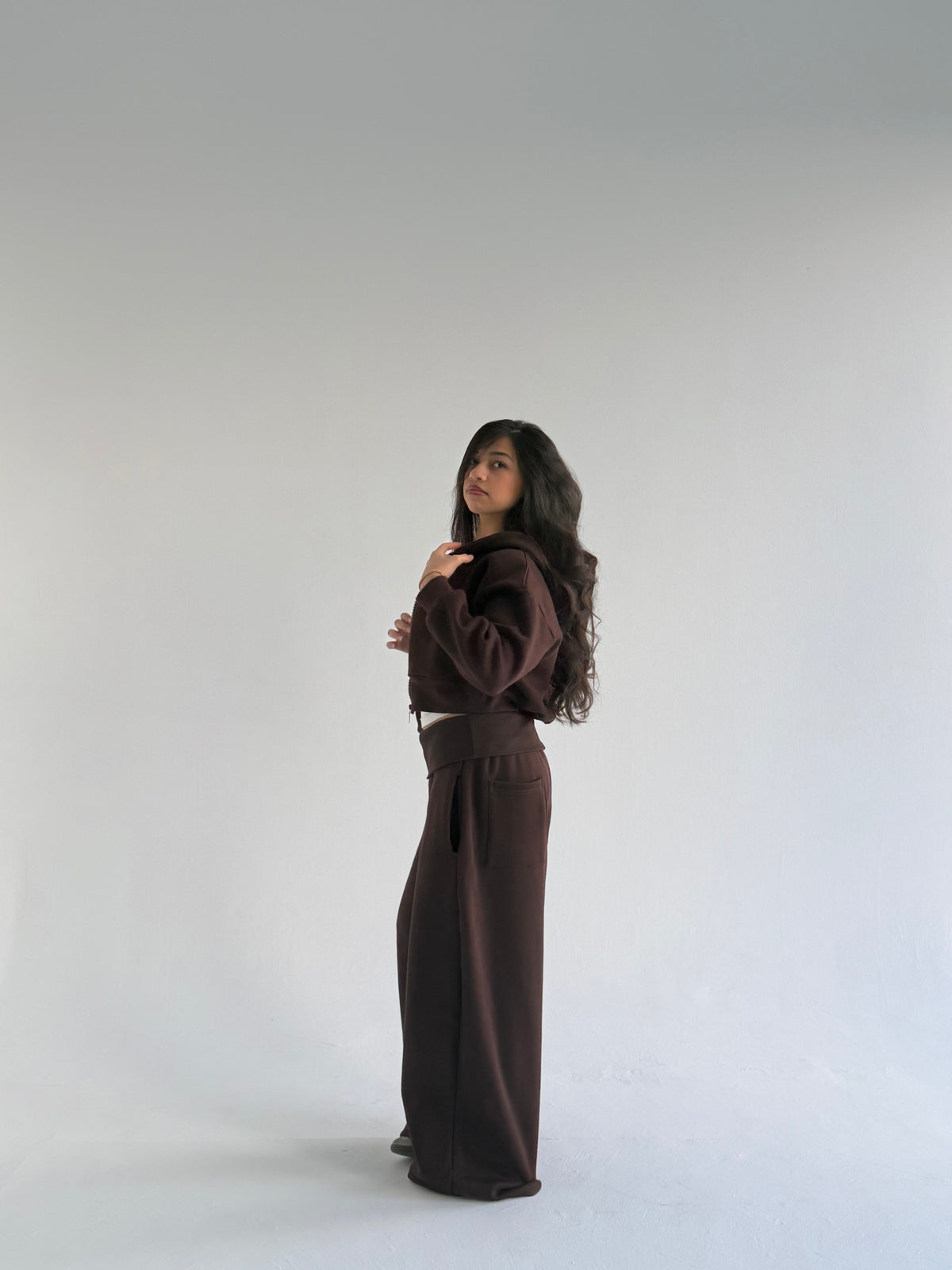 Brown Foldover set