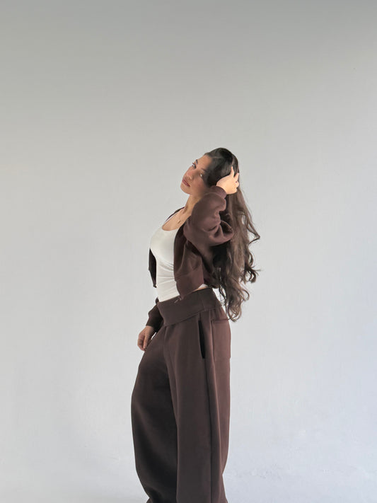 Brown Foldover set