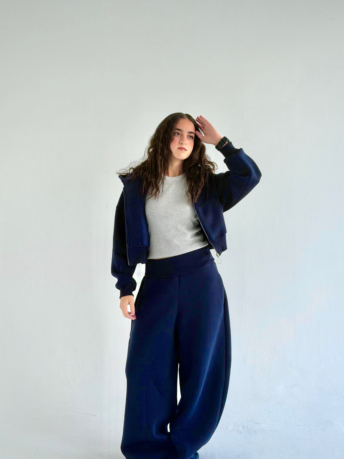 Navy Foldover set