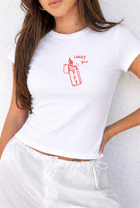 Lucky you babe tee